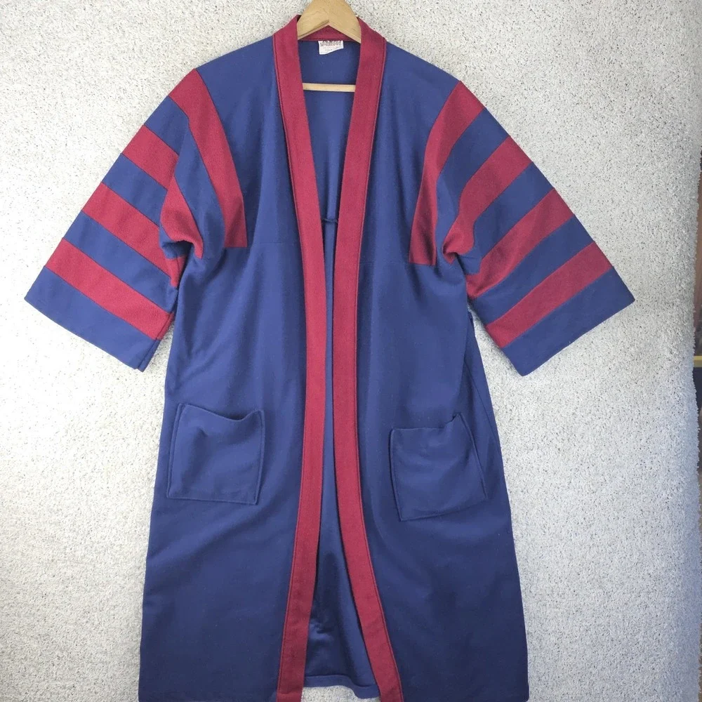 Vintage 70s McGregor Robe One Size Loungewear Smoking Jacket No Belt Made USA
